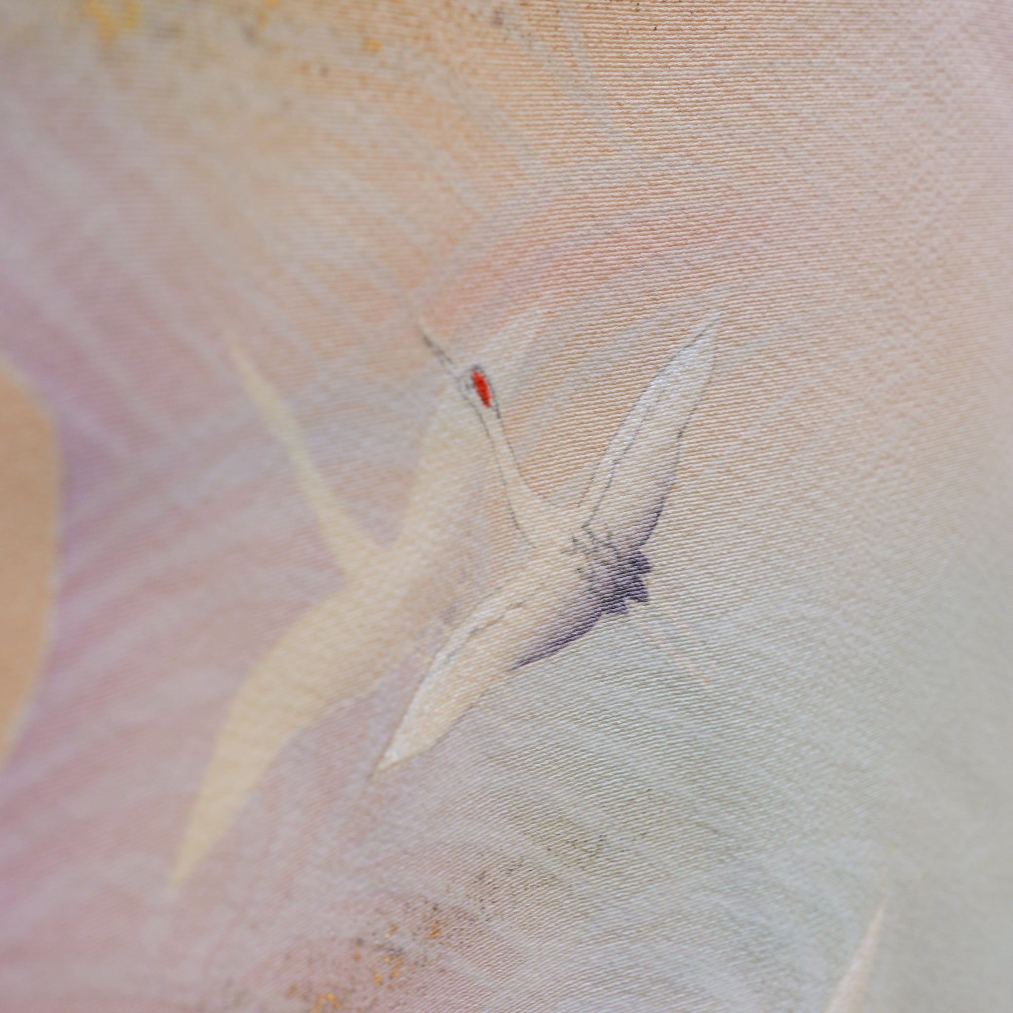 NALB - No Art Left Behind Fabric: 1217NALB-07 Salmon pink with gold