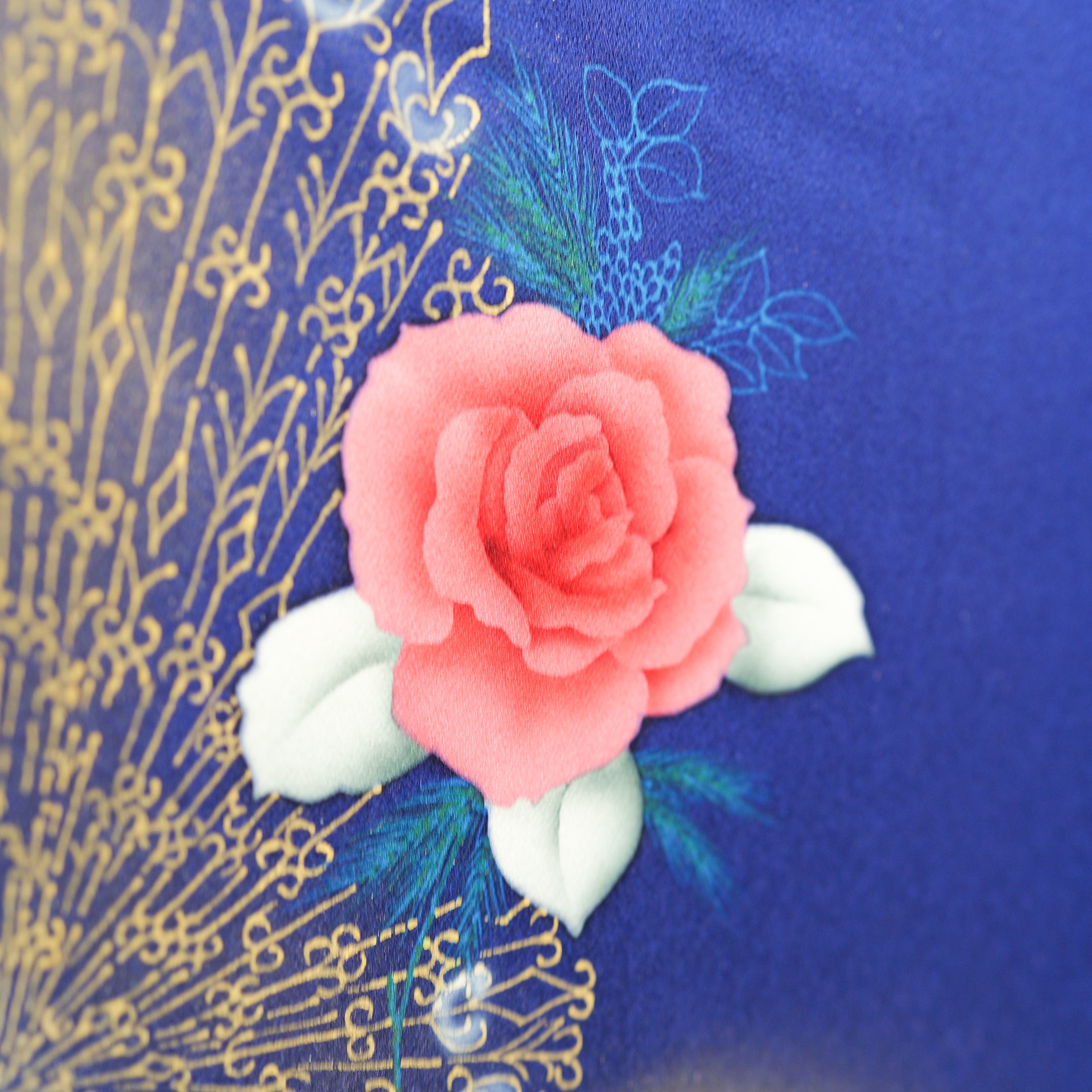 NALB - No Art Left Behind Fabric: 1217NALB-10 Blue floral