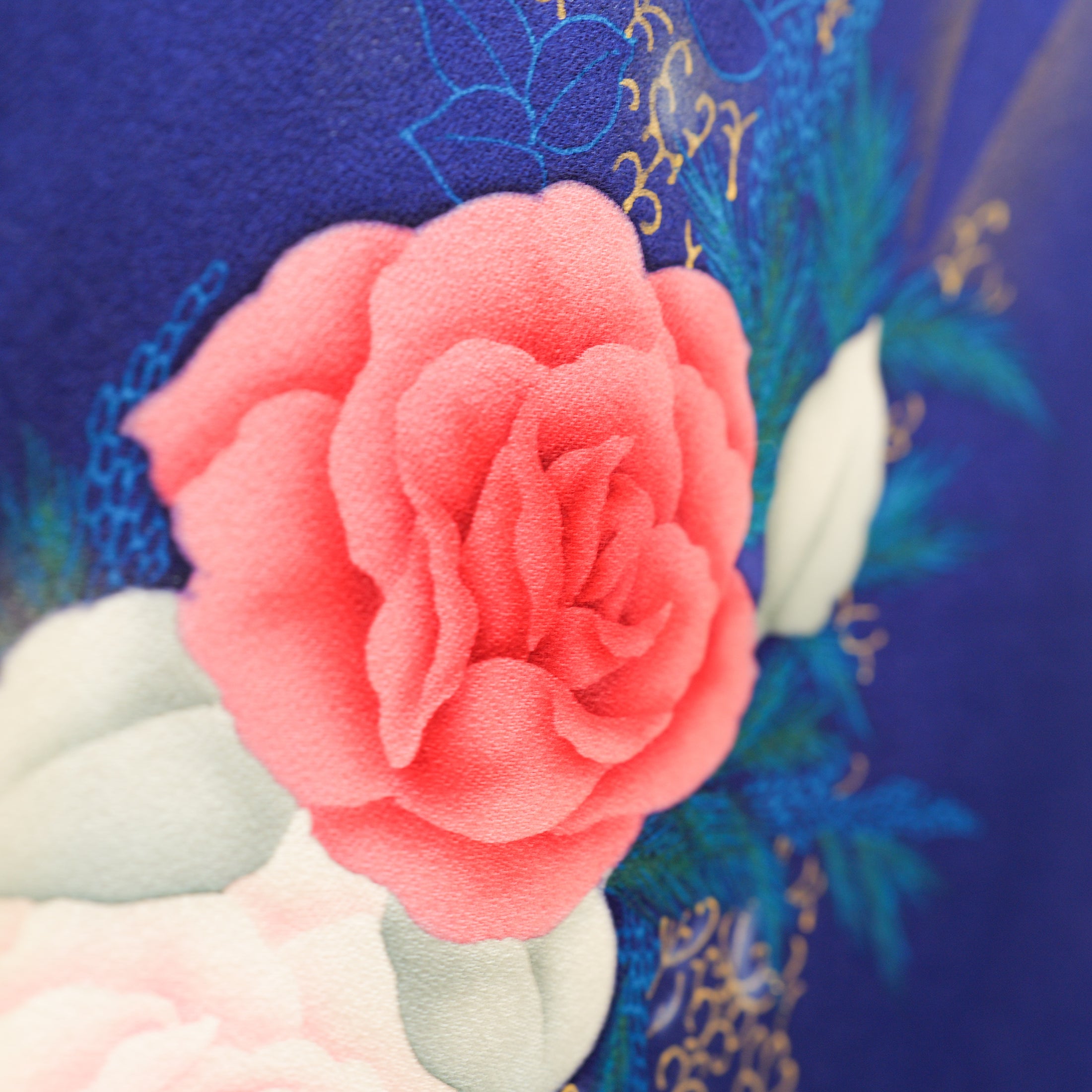 NALB - No Art Left Behind Fabric: 1217NALB-10 Blue floral