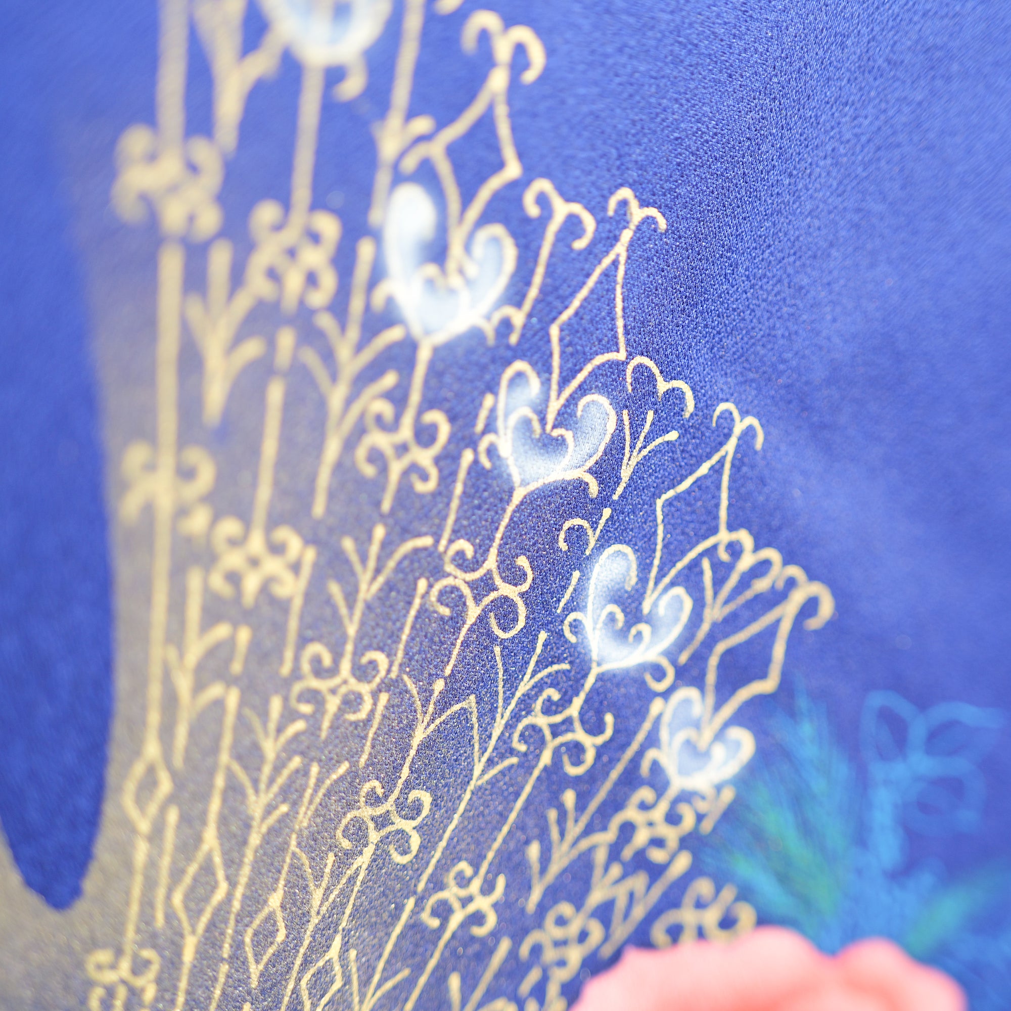 NALB - No Art Left Behind Fabric: 1217NALB-10 Blue floral