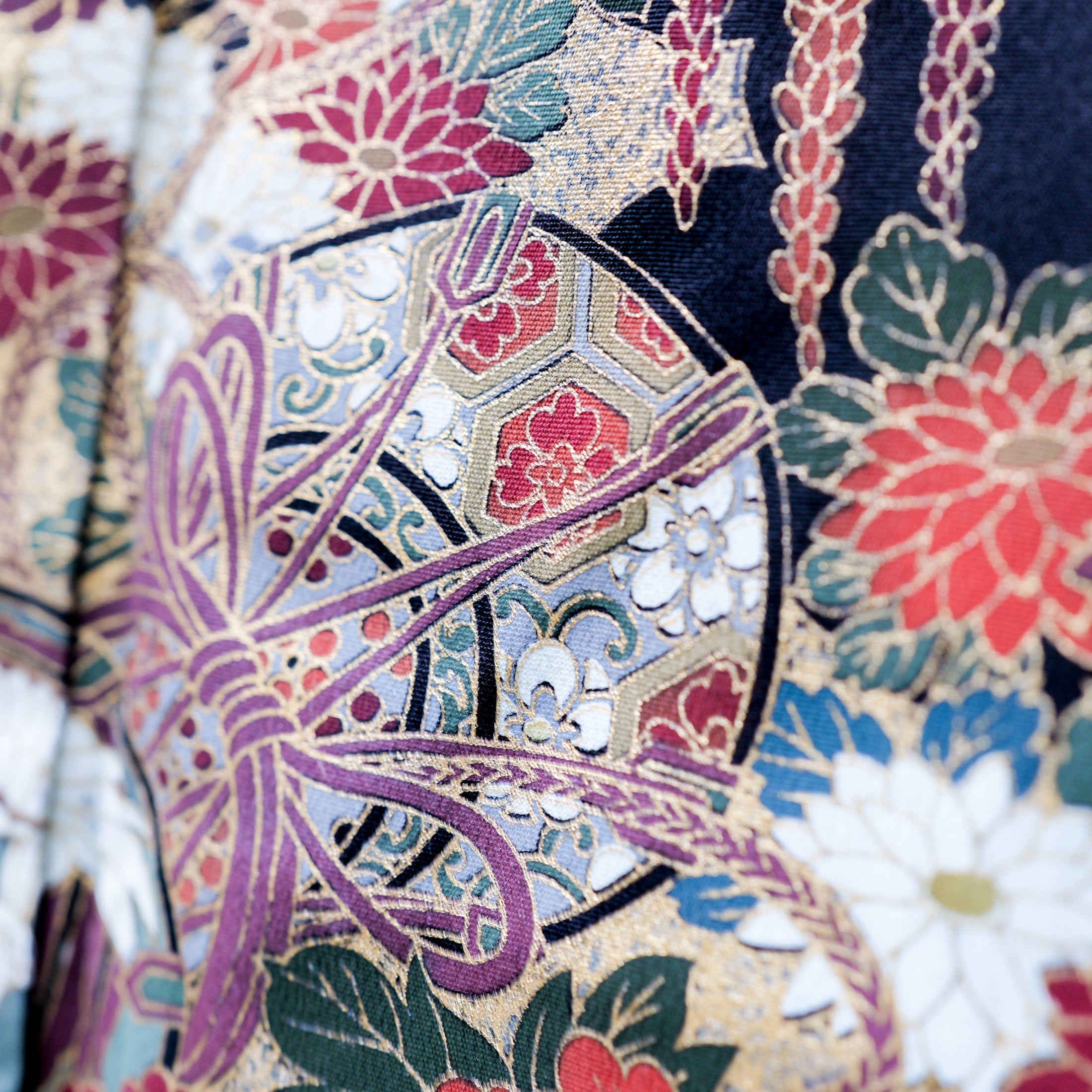 Premium Fabric: 1217-01 | Black and sakuras