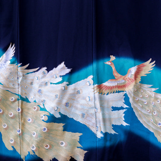 Premium Fabric: 1217-03 | Black and green phoenix