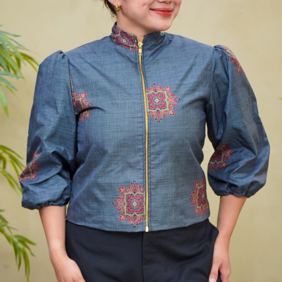 Premium On-hand item: Blue Puff Jacket | LB | PJ8656M -O