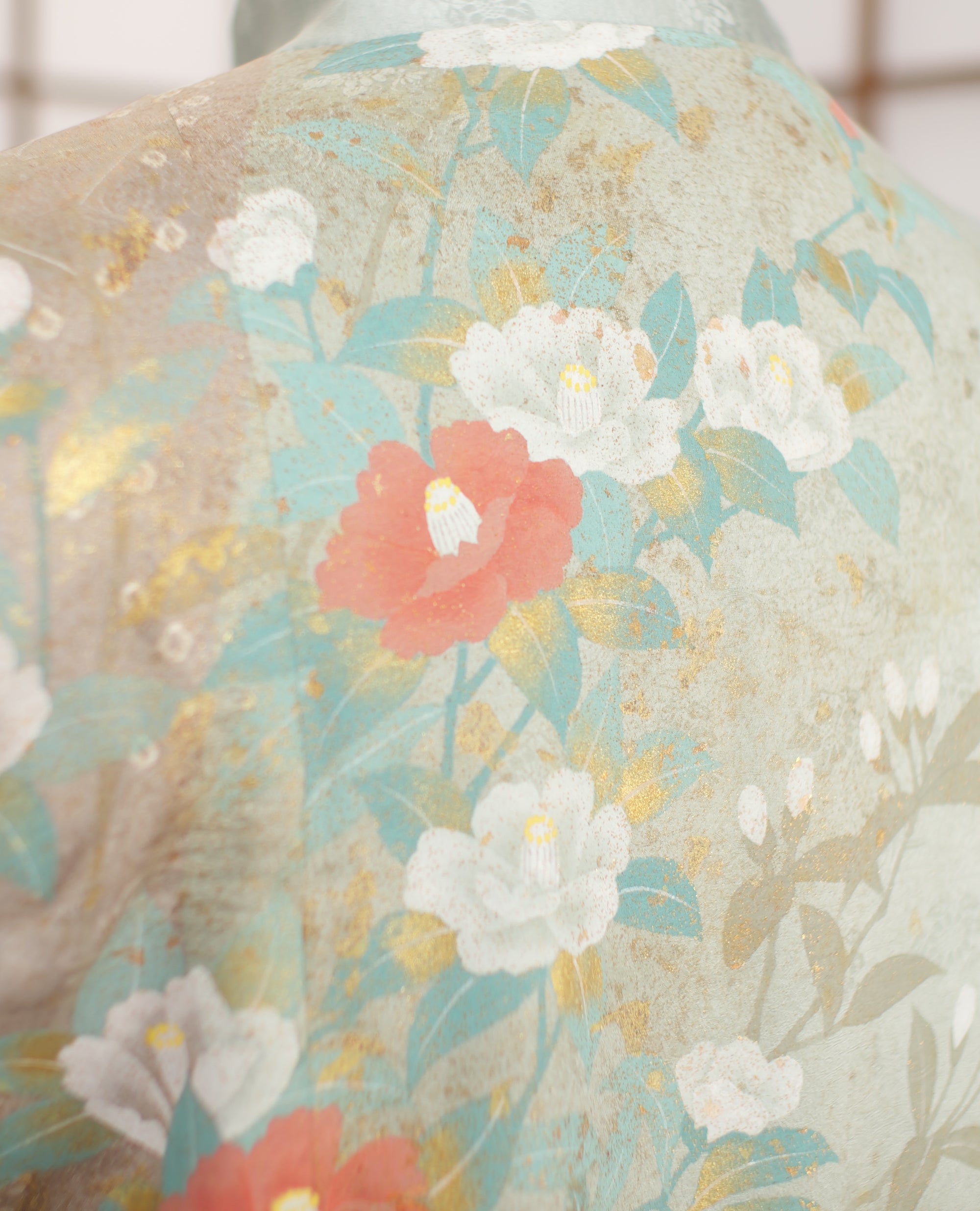 Premium On-hand: Flowery Green Woman Chinese Knot Jacket | CNY7195 | LB