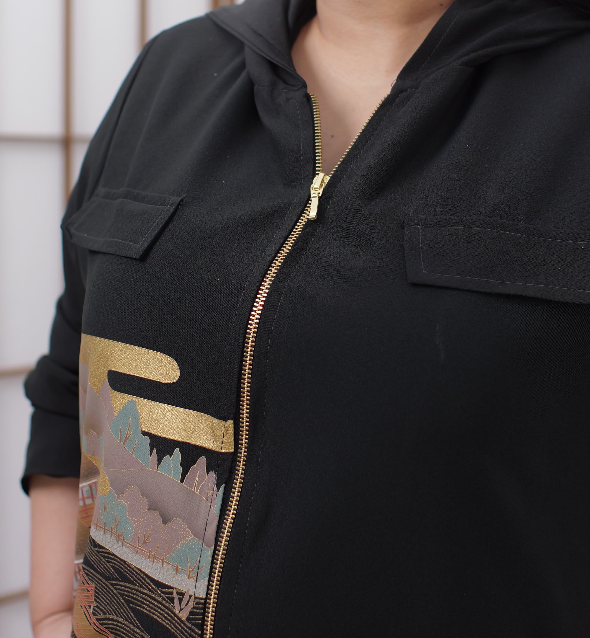 On-hand item: Black Hoodie Dress 2HD7684H XL BLACK