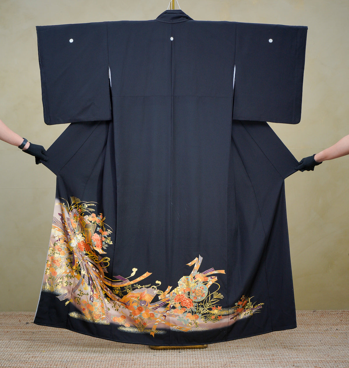Chiku Fabric: 0908_07 | Midnight Botanical