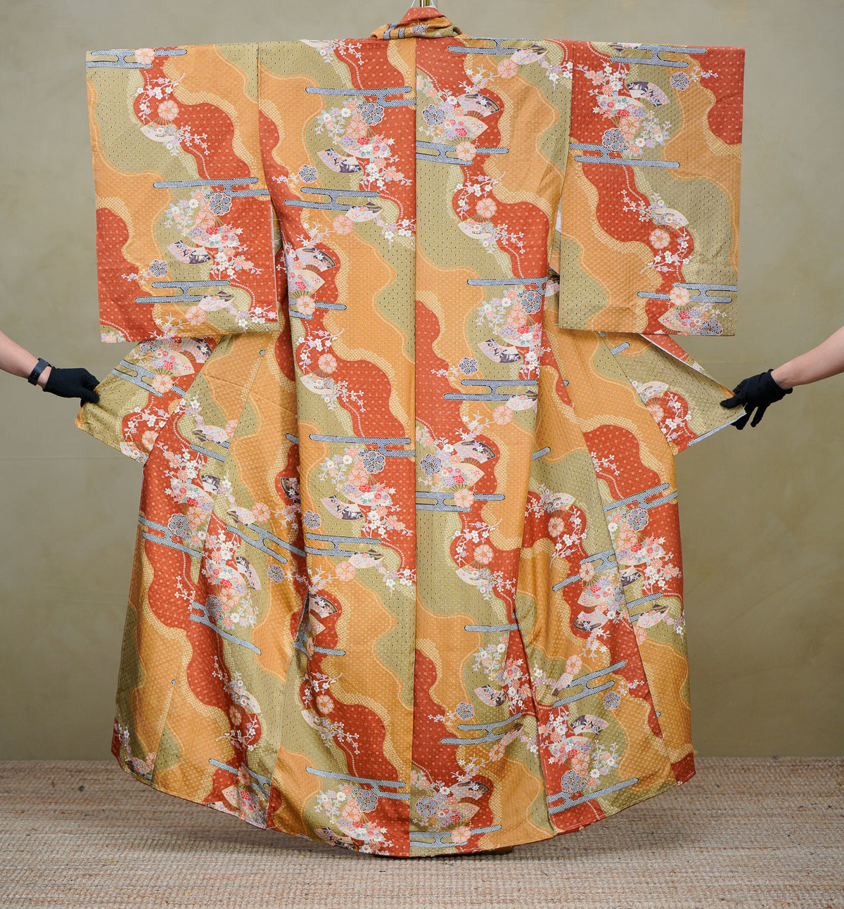 Chiku Fabric: 0908_09 | Colorful Wavy