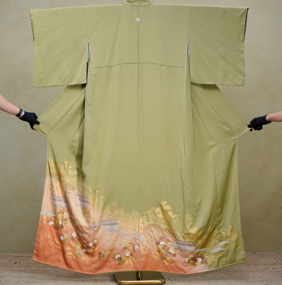 Premium Sho Fabric: 0908_06 | Golden Lime