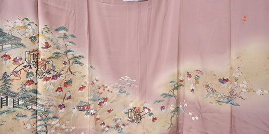 Premium Fabric: AP25-02 | Pink Happy Neighborhood
