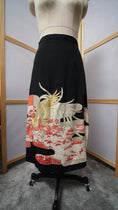 Load image into Gallery viewer, Ap30 On-hand: Black High Slit Skirt With Embroidered Phoenix | Mimi size
