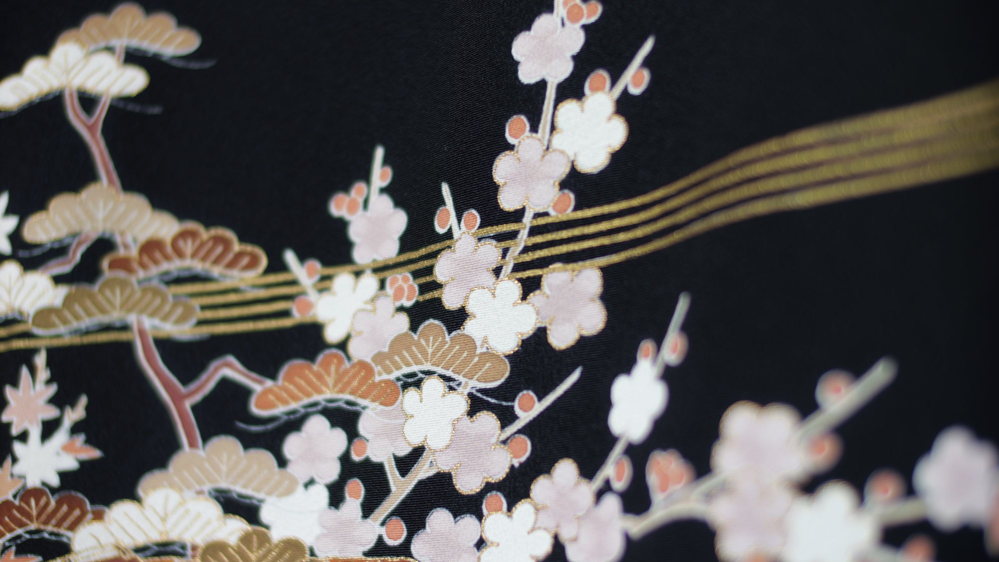 NALB (No Art Left Behind) Fabric: AP27-02 | Black Floral Garden