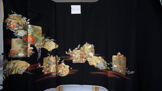 NALB (No Art Left Behind) Fabric: AP27-03 | Black Garden Dreams
