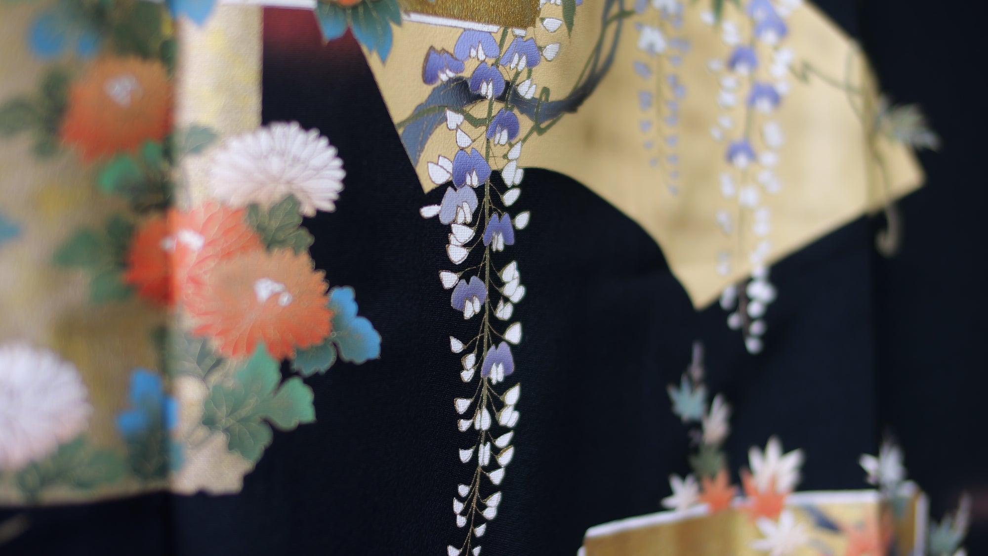 NALB (No Art Left Behind) Fabric: AP27-03 | Black Garden Dreams