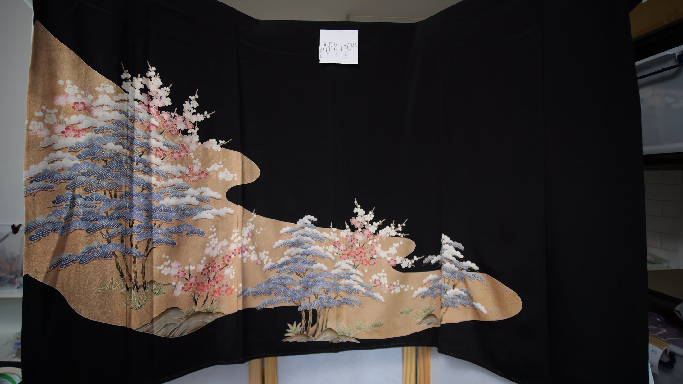 Sakura Collection: AP27-04 | Blue Sakura Trees with pinks