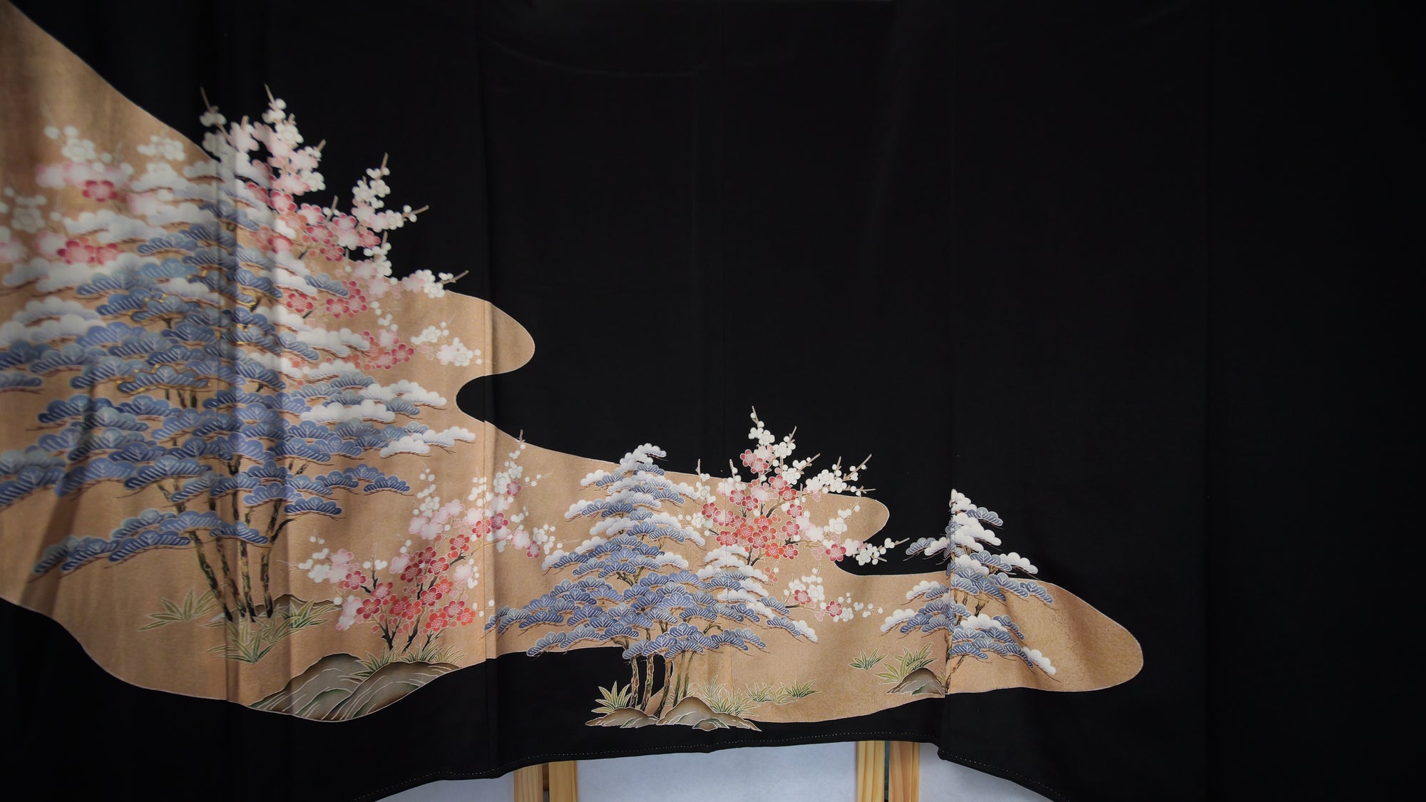 Sakura Collection: AP27-04 | Blue Sakura Trees with pinks