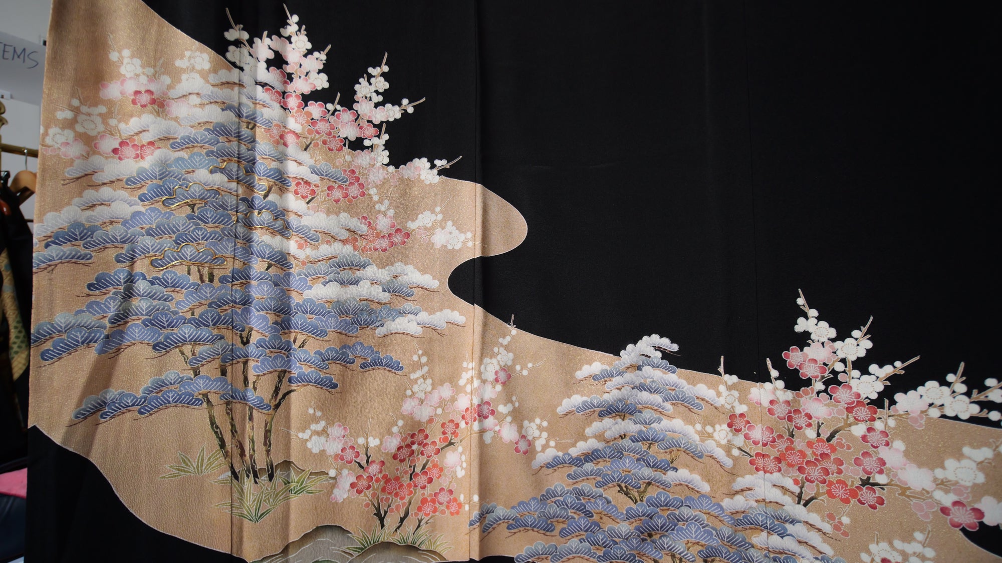 Sakura Collection: AP27-04 | Blue Sakura Trees with pinks