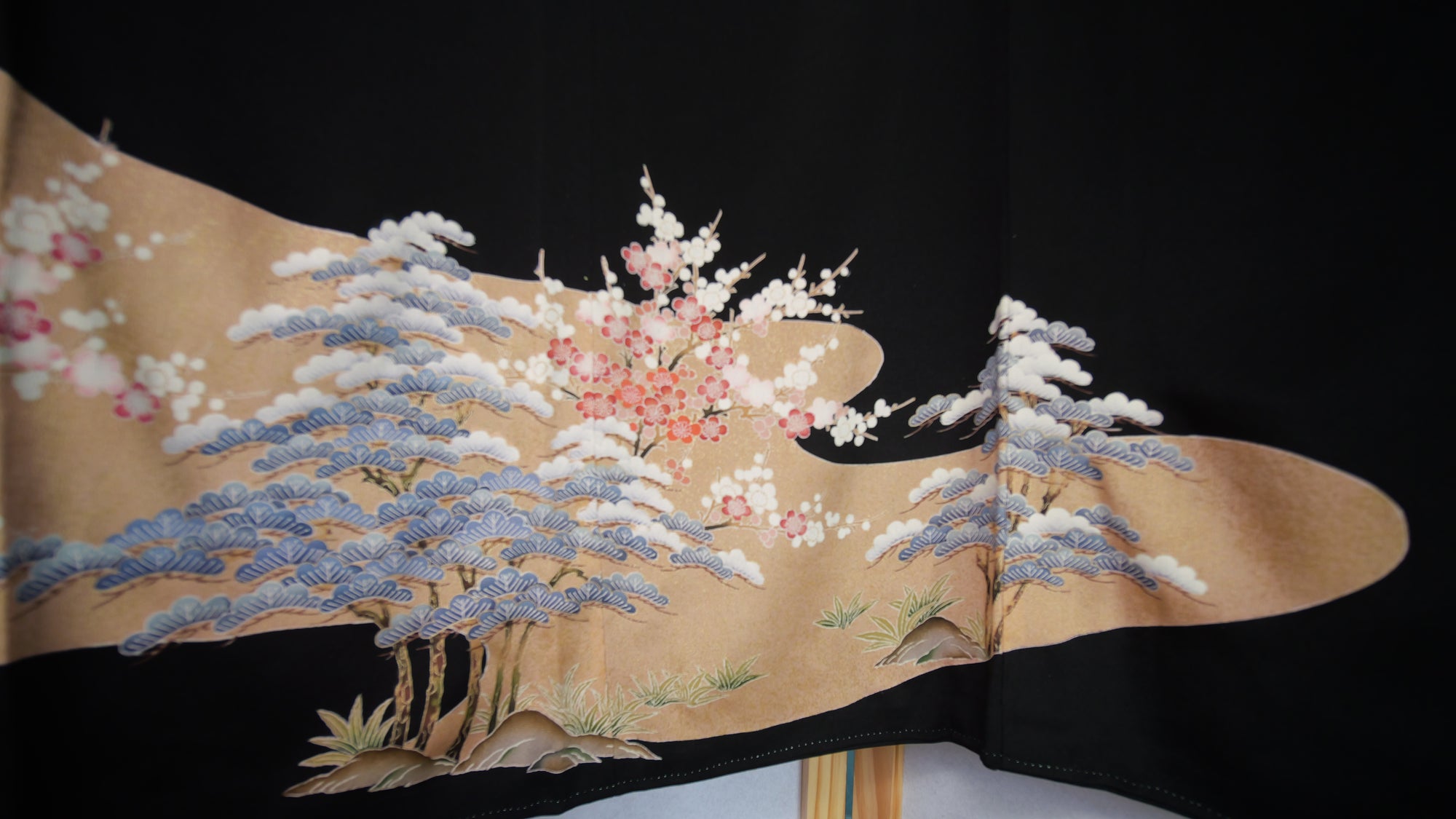 Sakura Collection: AP27-04 | Blue Sakura Trees with pinks