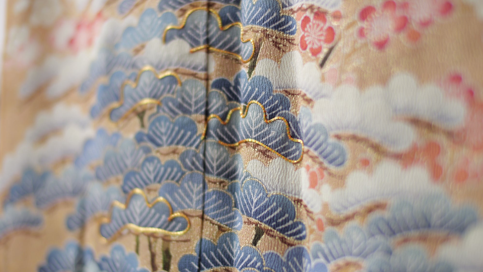 Sakura Collection: AP27-04 | Blue Sakura Trees with pinks