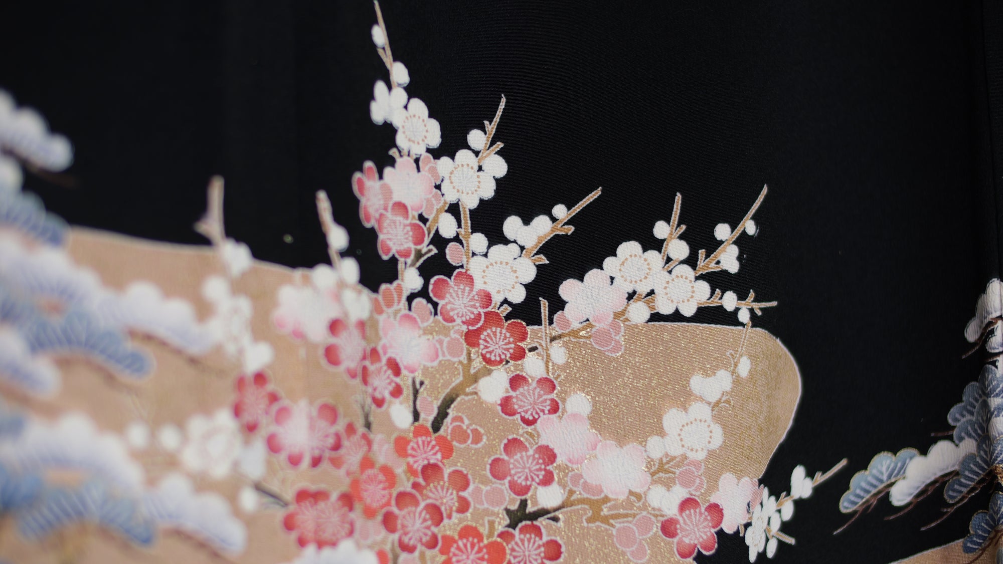 Sakura Collection: AP27-04 | Blue Sakura Trees with pinks