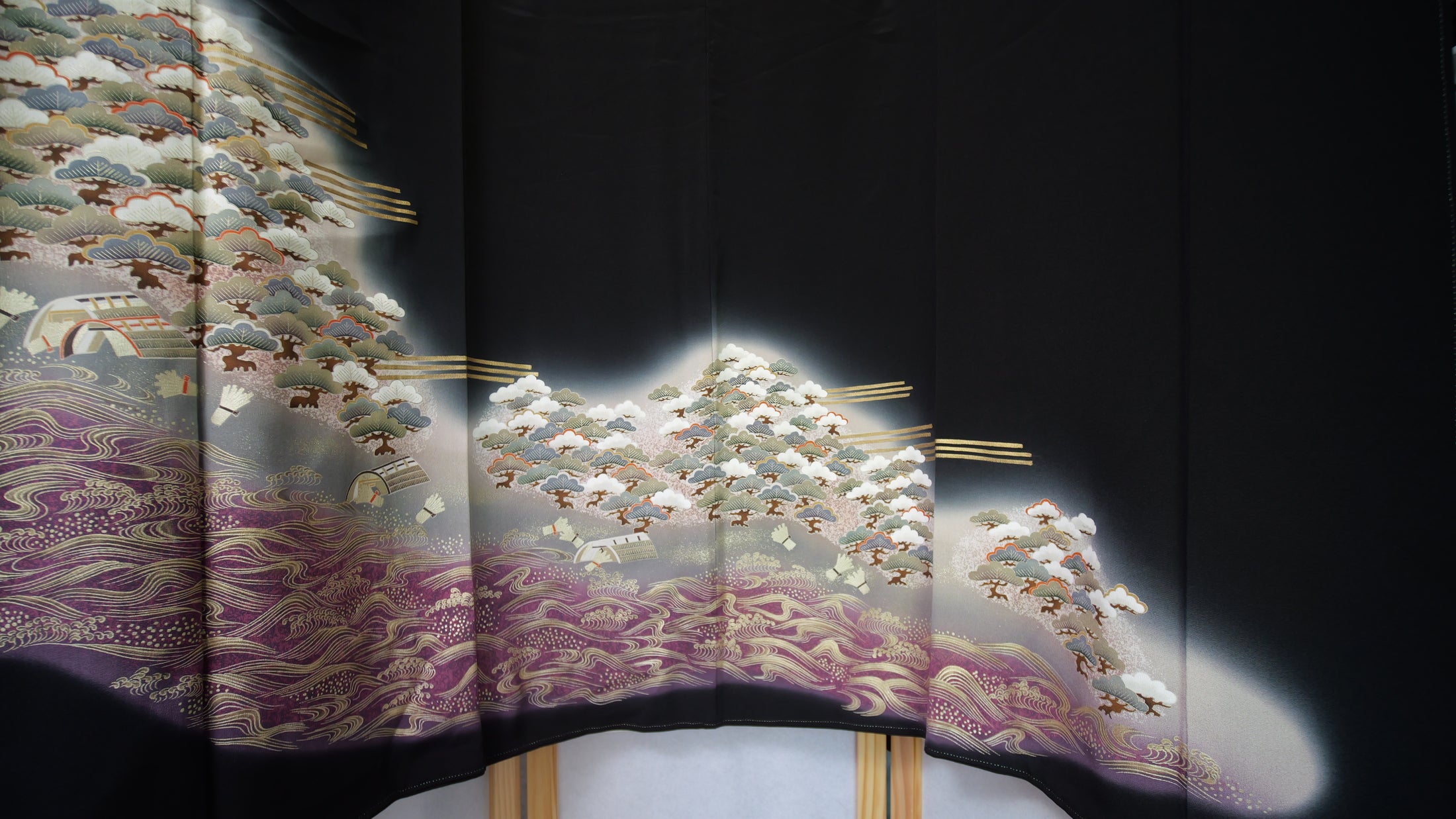 NALB (No Art Left Behind) Fabric: AP27-06 | Black with touch of violet
