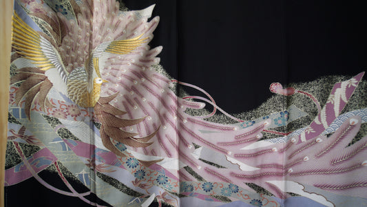 NALB (No Art Left Behind) Fabric: AP27-11 | Black Violet Phoenix