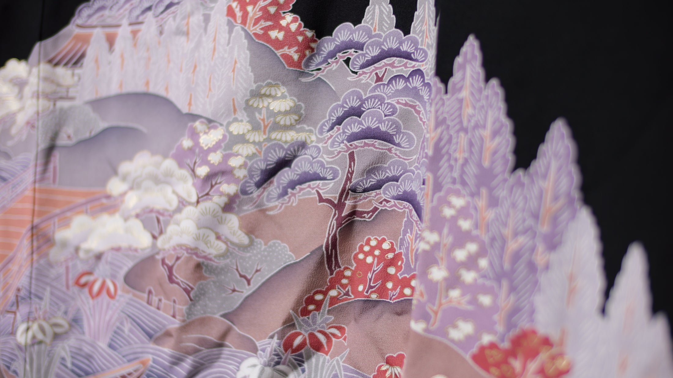 NALB (No Art Left Behind) Fabric: Black Purple MA01-02
