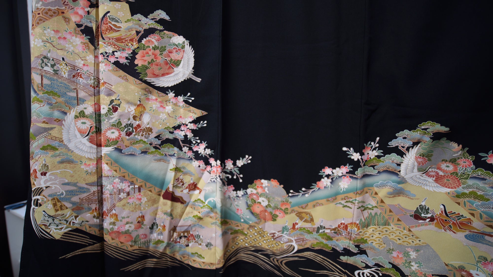 NALB (No Art Left Behind) Fabric: Black Birds and Tress | MA01-10
