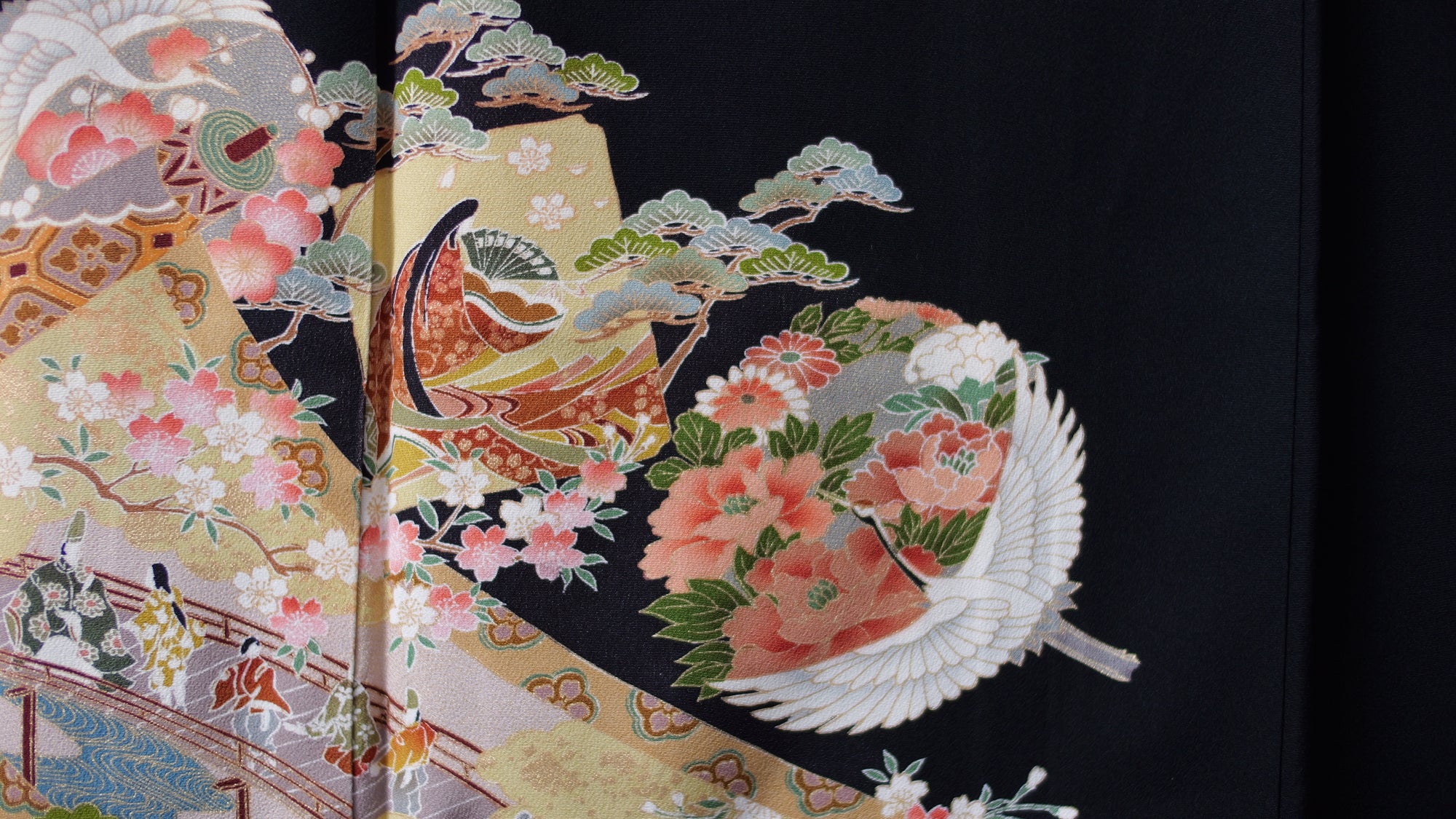 NALB (No Art Left Behind) Fabric: Black Birds and Tress | MA01-10