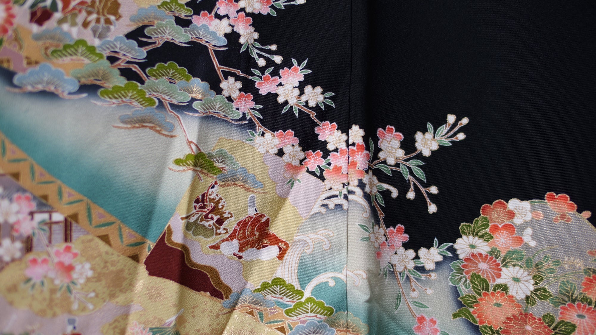 NALB (No Art Left Behind) Fabric: Black Birds and Tress | MA01-10
