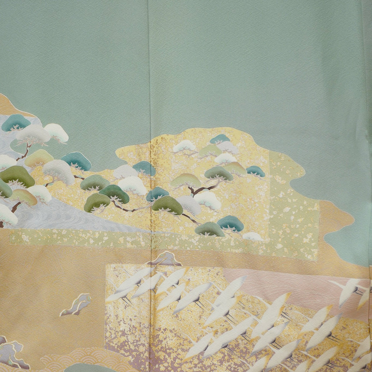 Chiku Fabric: 0911_11 | Green Flights