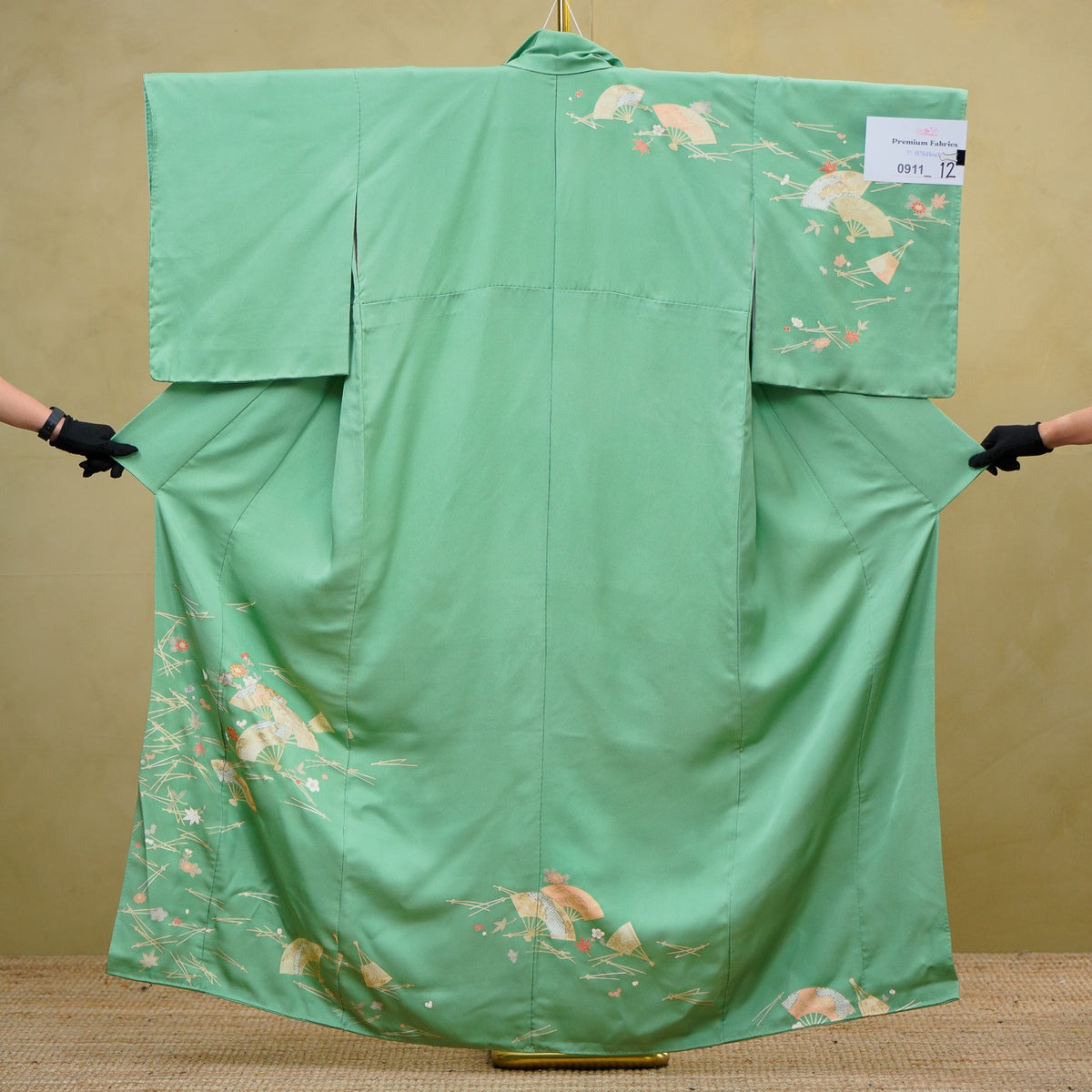 Chiku Fabric: 0911_12 | Mint Petals