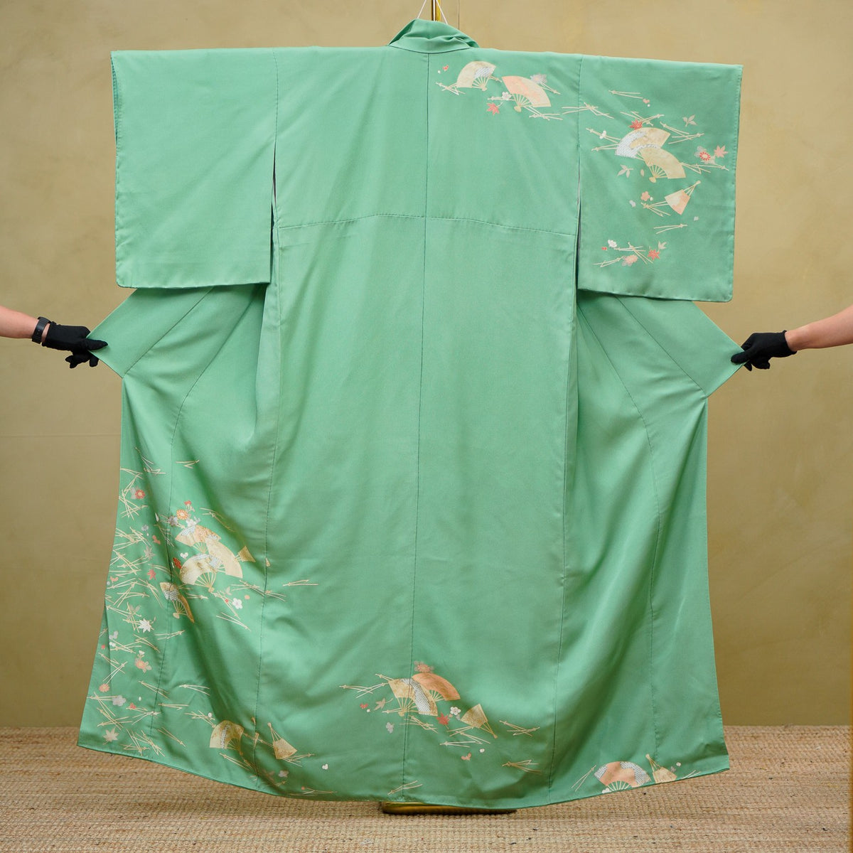 Chiku Fabric: 0911_12 | Mint Petals