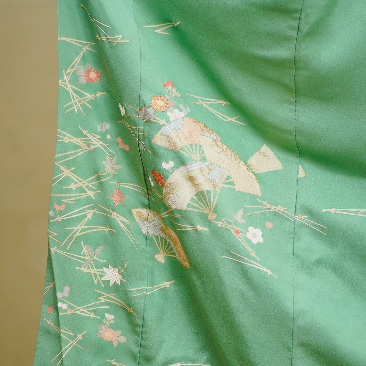 Chiku Fabric: 0911_12 | Mint Petals
