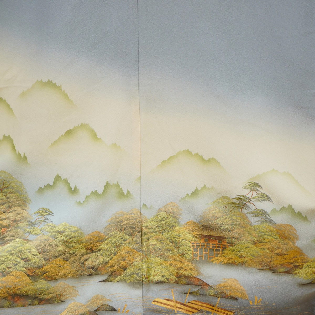 Chiku Fabric: 0911_17 | Mountain Silhouette