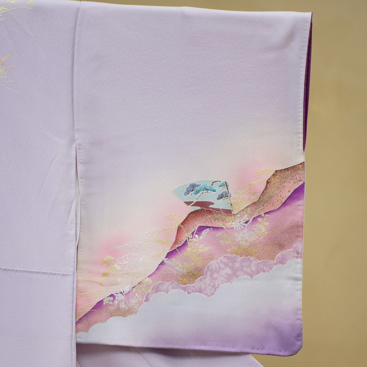 Chiku Fabric: 0911_19 | Purple Stream