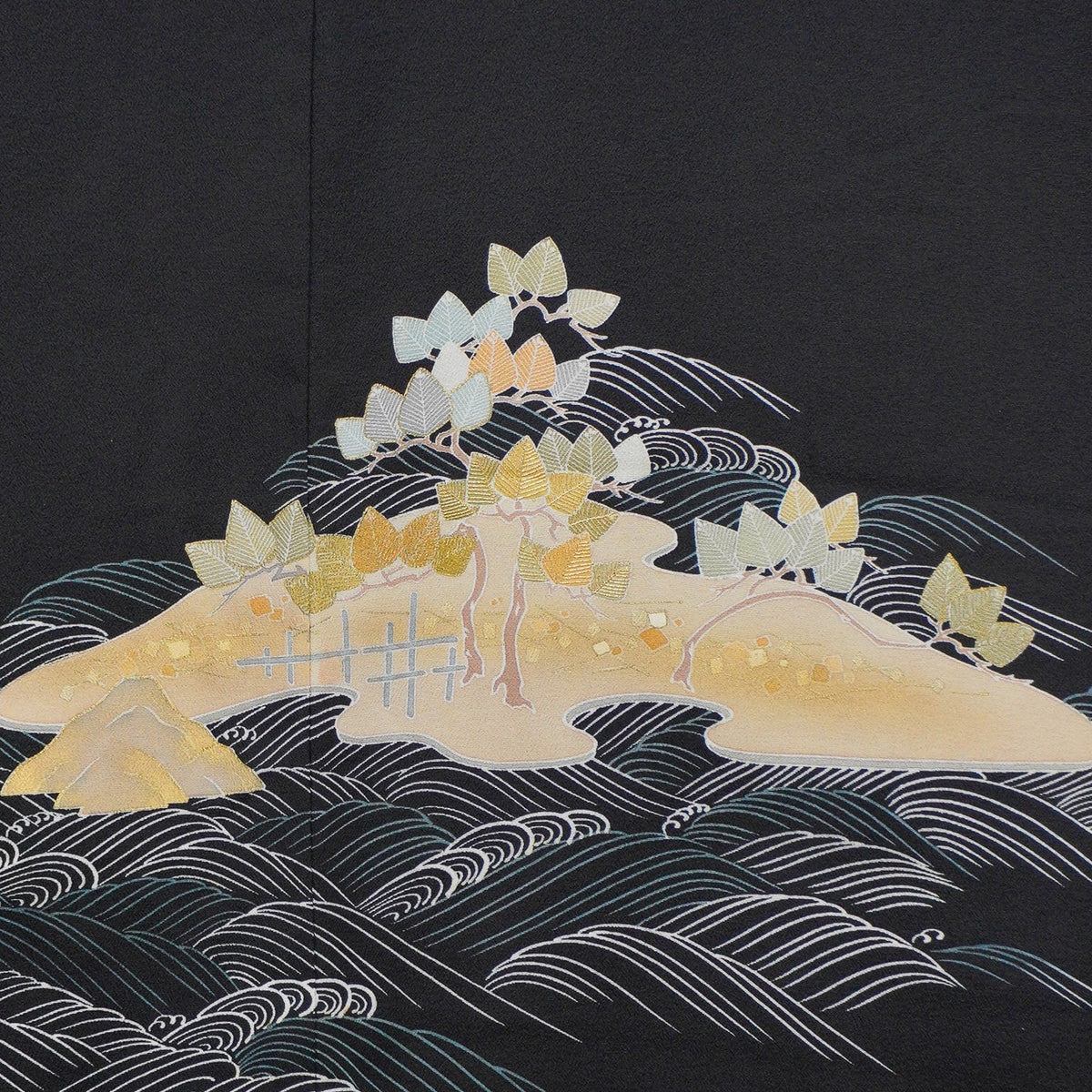 Bai Fabric: 0911_37 | Waves and Island