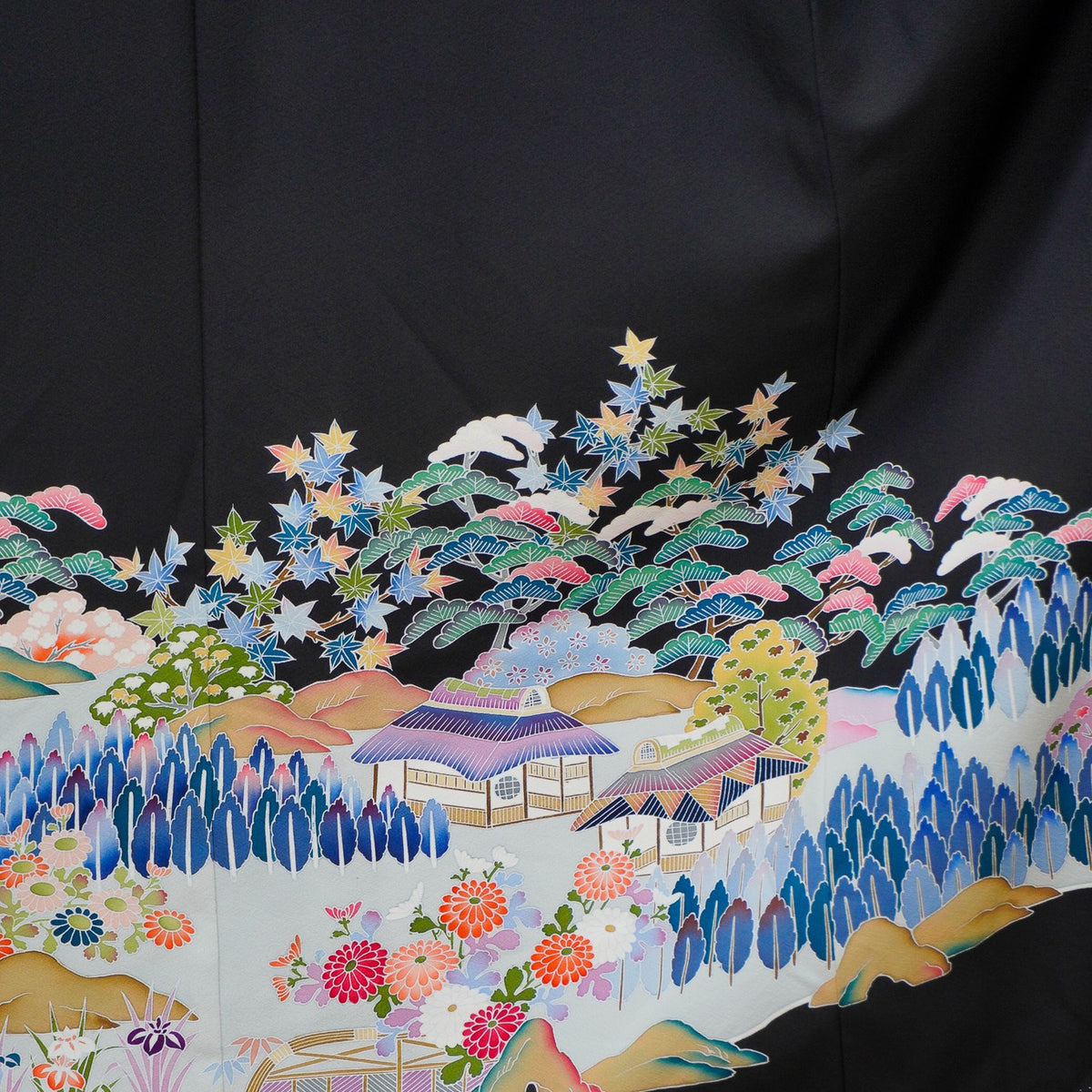 Chiku Fabric: 0911_47 | Garden Above