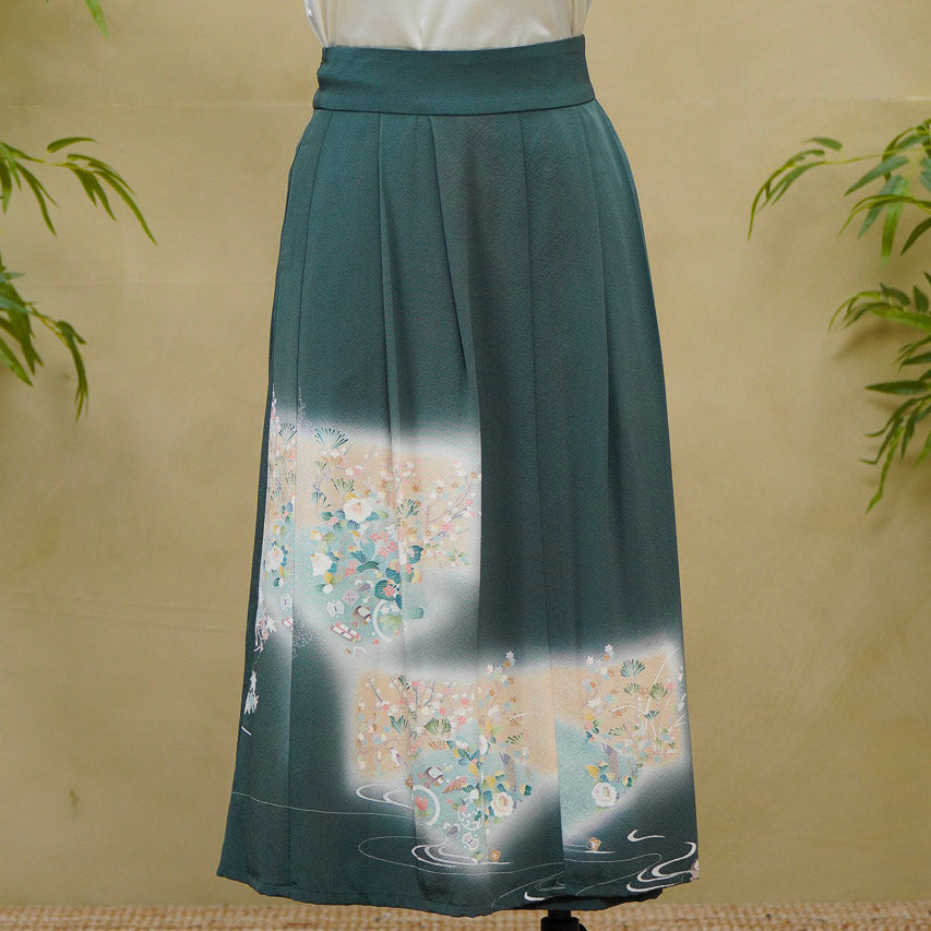 Premium On-hand: Green Hanbok Skirt | HS8187M | 2P