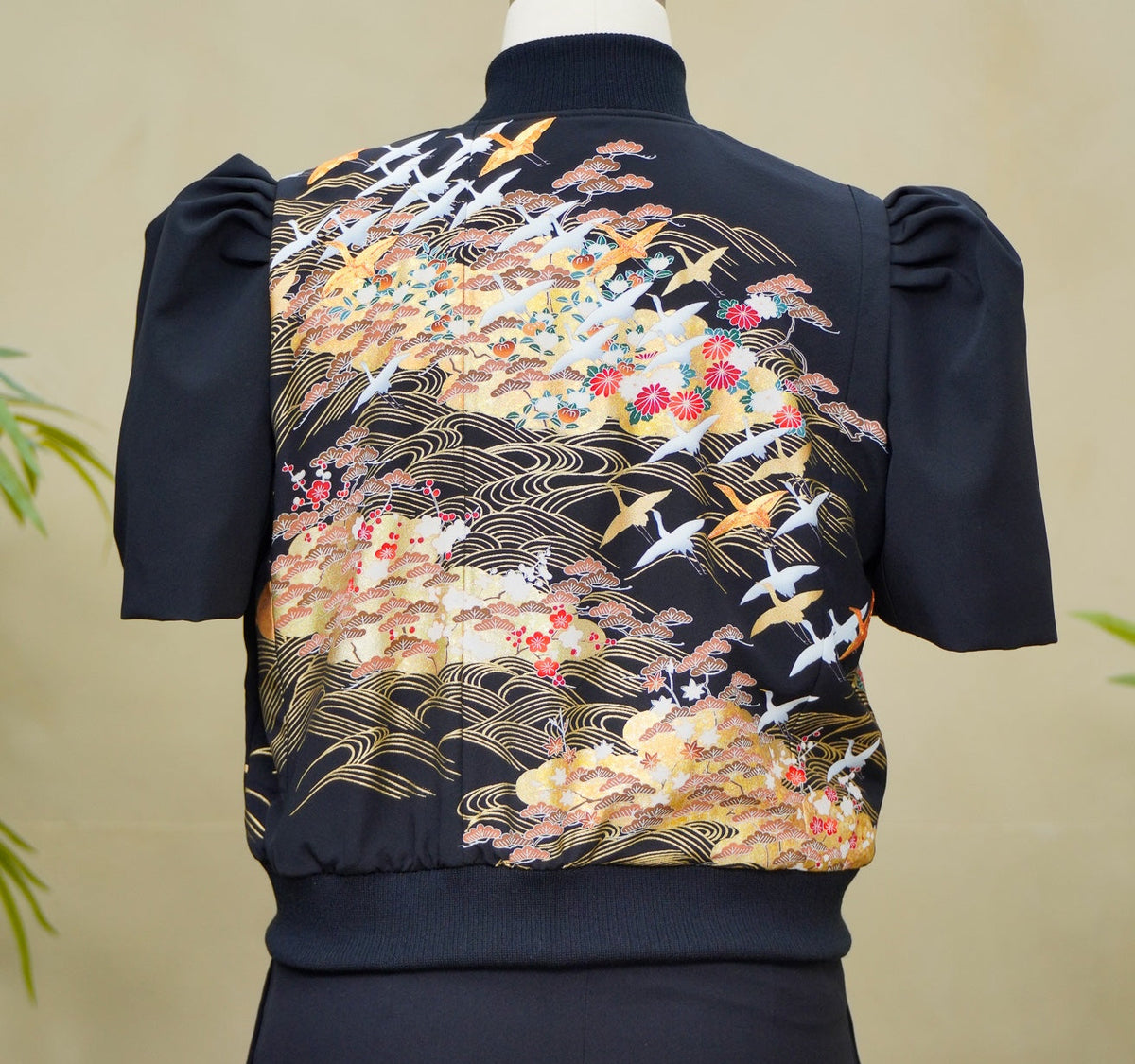 Premium On-hand item: Black Filipiniana Bomber Jacket | XL | FBJ8646M -O