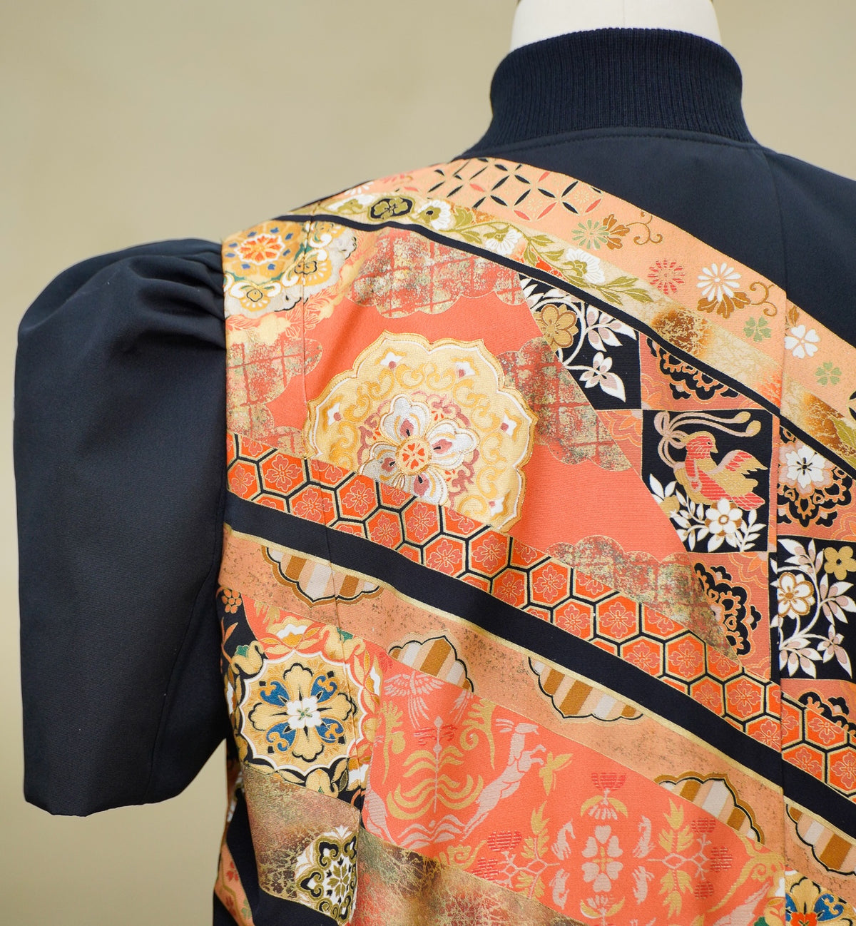Premium On-hand item: Black Filipiniana Bomber Jacket | 2XL | FBJ8661M -O