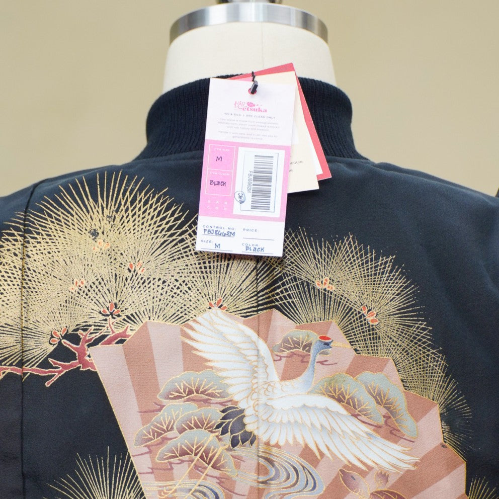 Premium On-hand item: Black Filipiniana Bomber Jacket | Medium | FBJ8662M -O