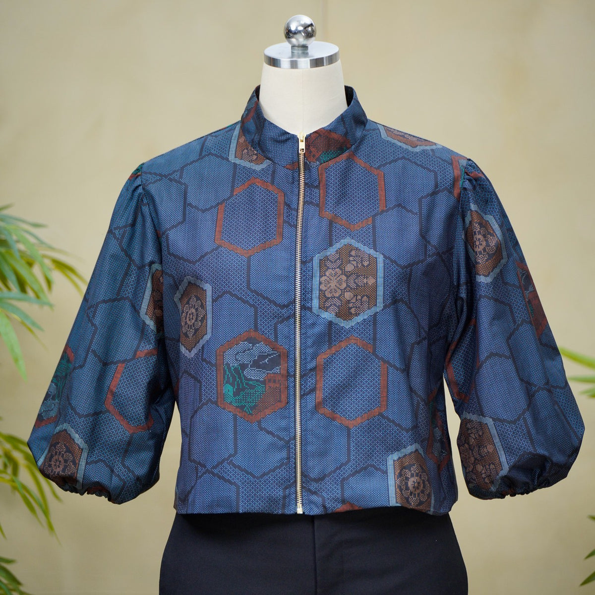 Premium On-hand item: Blue Puff Jacket | XLB | PJ8655M -O