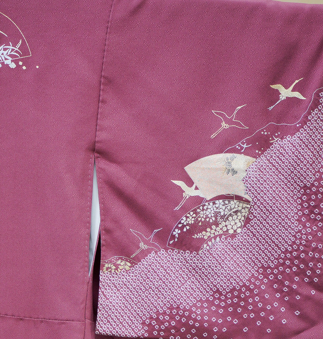 Premium Sho Fabric: 0908_02 | Red Camellia