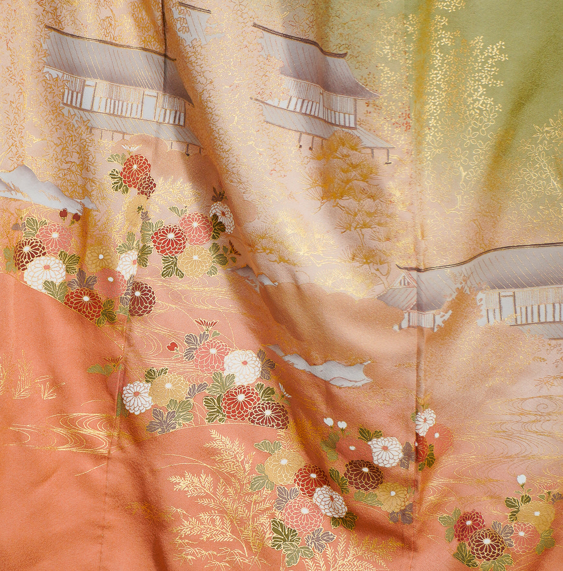 Premium Sho Fabric: 0908_06 | Golden Lime