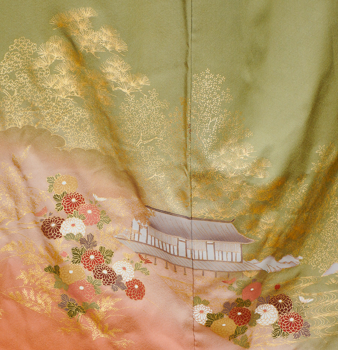 Premium Sho Fabric: 0908_06 | Golden Lime