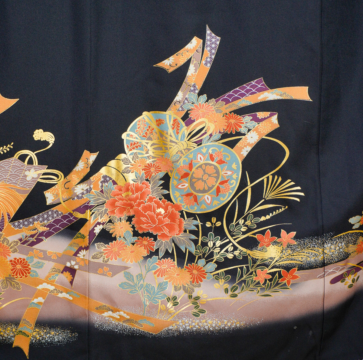 Chiku Fabric: 0908_07 | Midnight Botanical