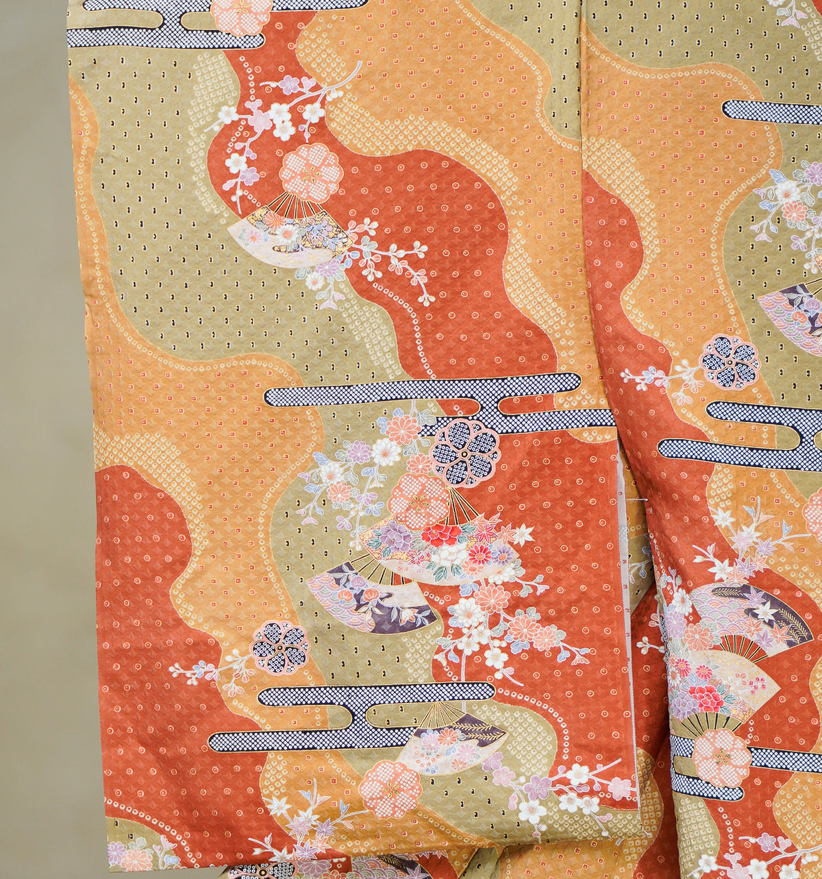 Chiku Fabric: 0908_09 | Colorful Wavy