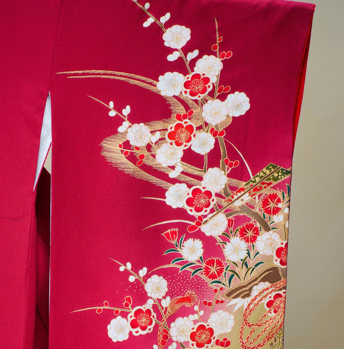 Chiku Fabric: 0908_10 | Elegant Scarlet Red