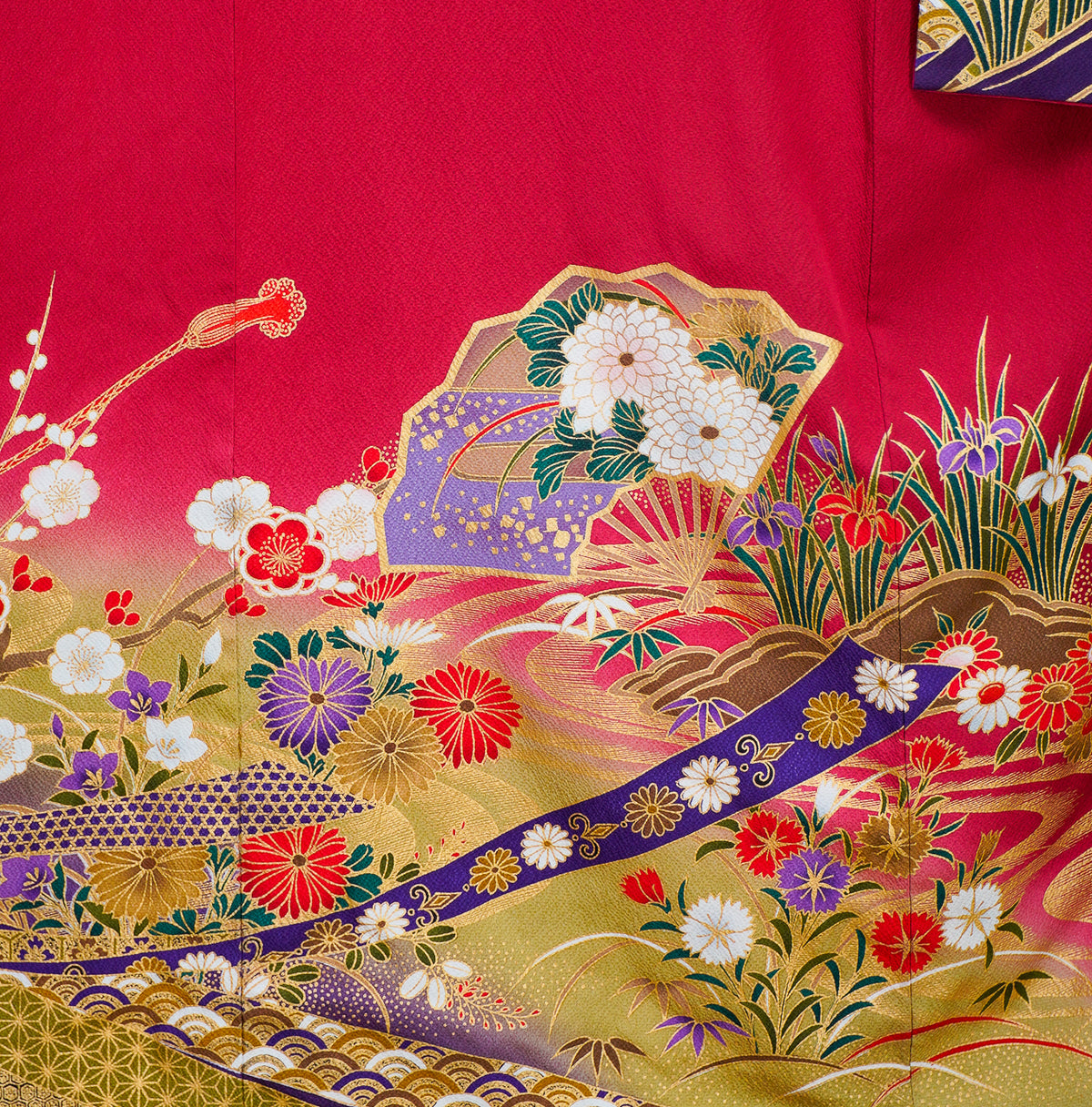 Chiku Fabric: 0908_10 | Elegant Scarlet Red