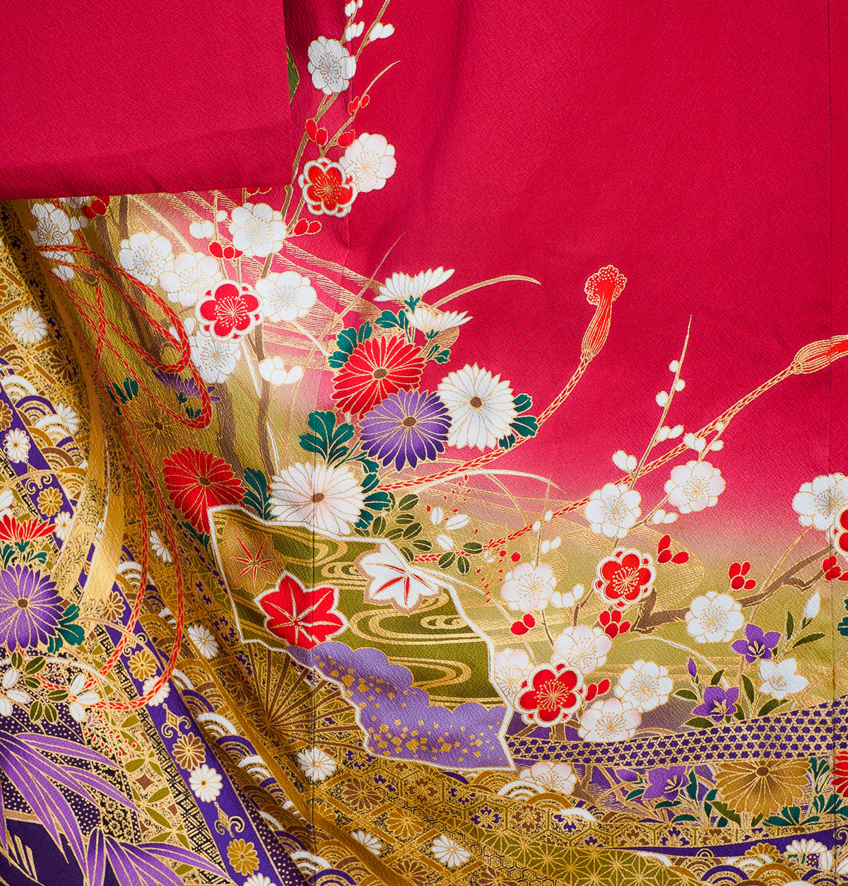 Chiku Fabric: 0908_10 | Elegant Scarlet Red